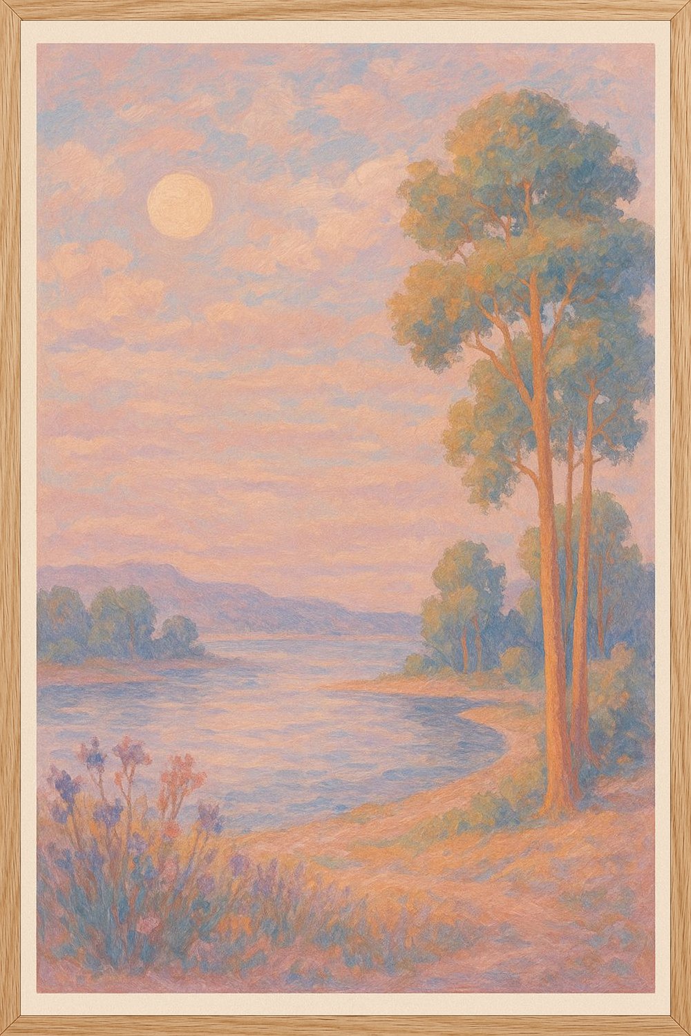 Poster in oak frame