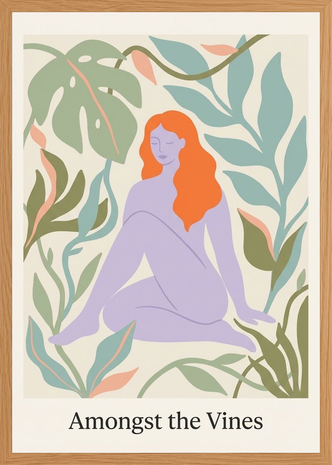 Poster in oak frame