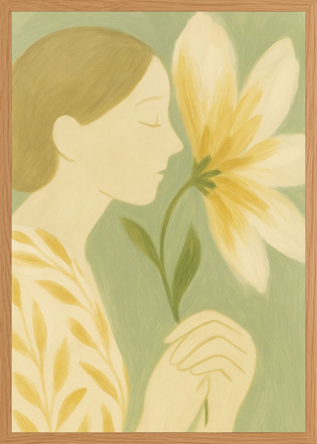 Poster in oak frame