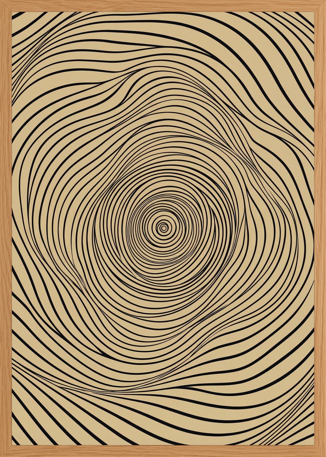 Poster in oak frame