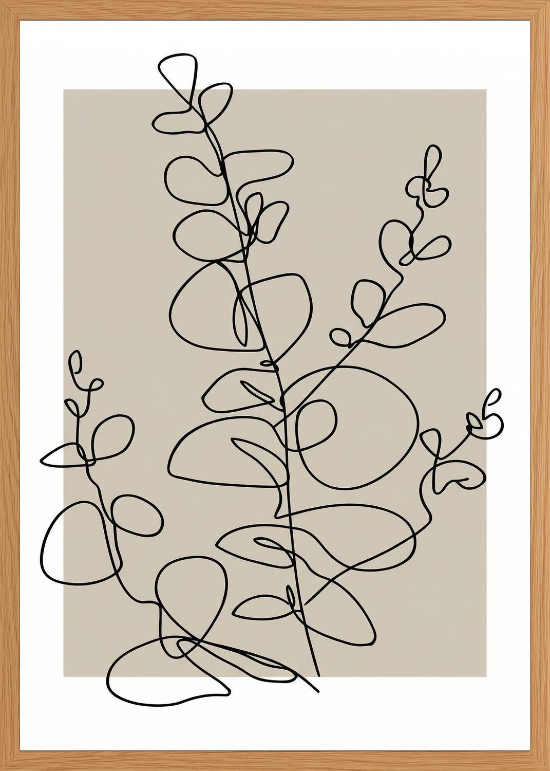 Poster in oak frame