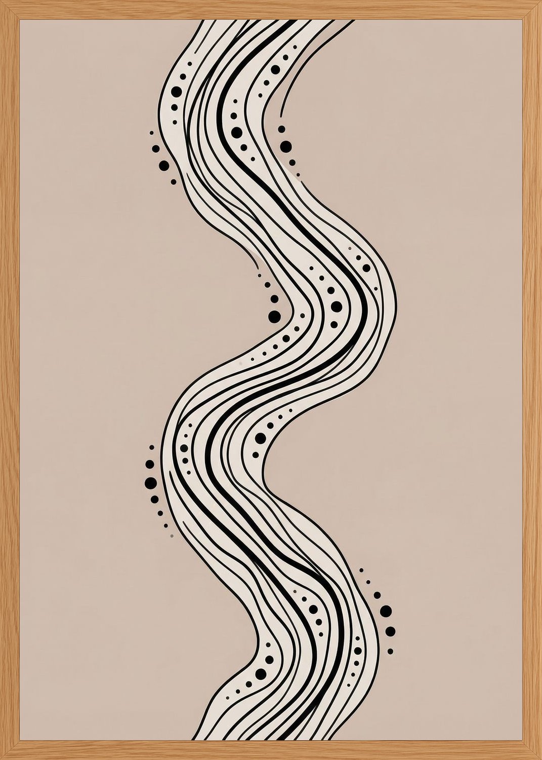 Poster in oak frame