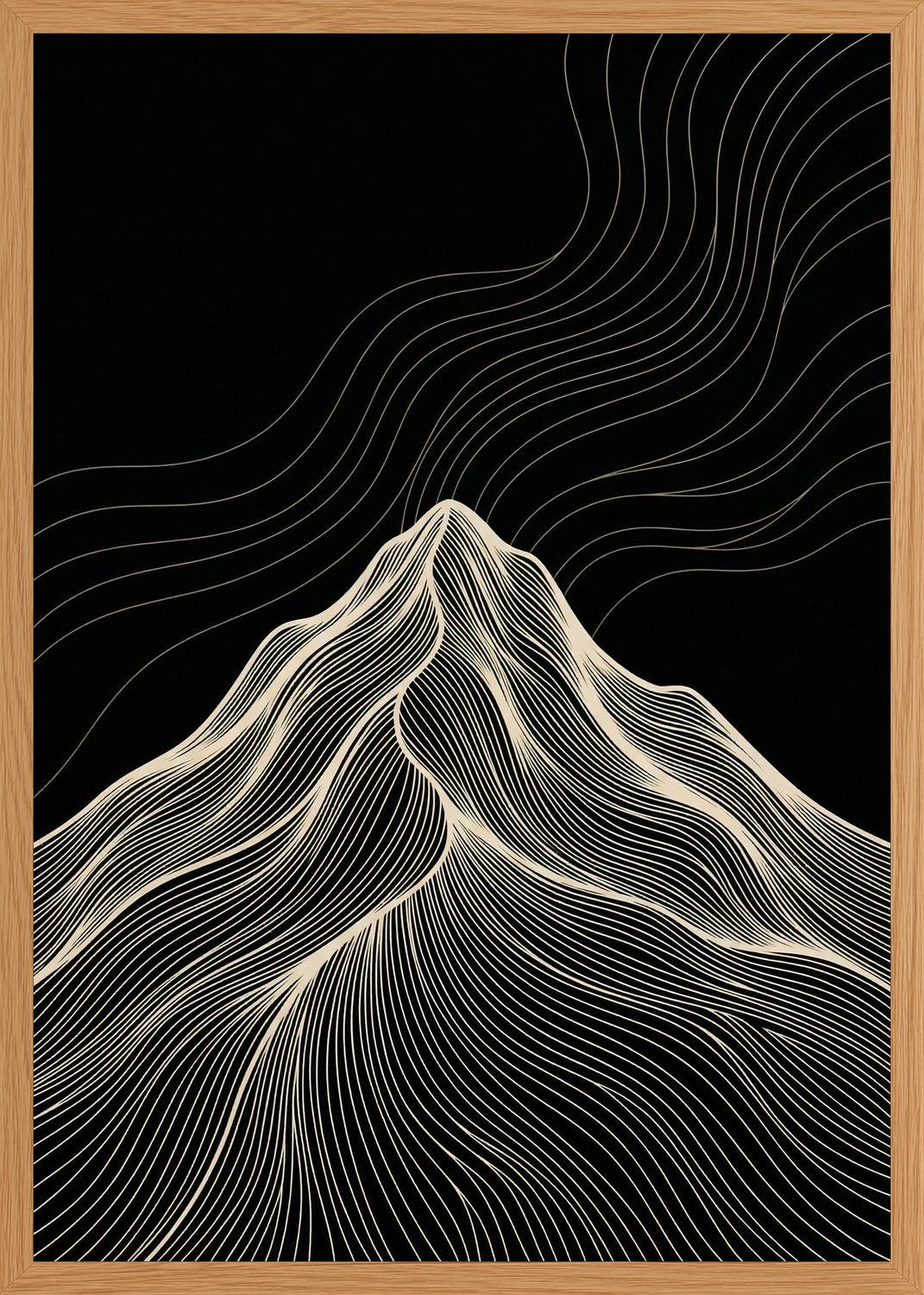 Poster in oak frame