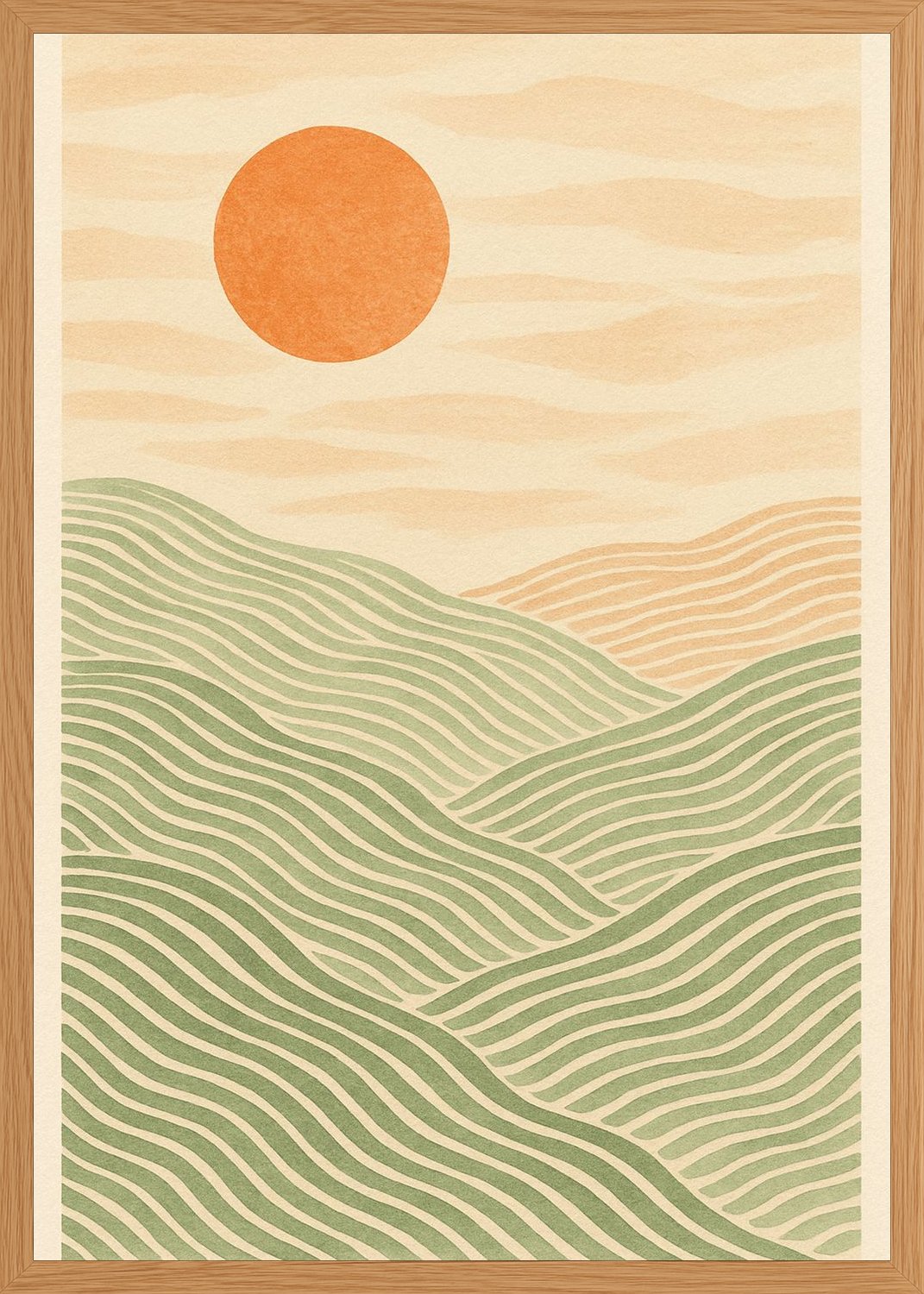 Poster in oak frame