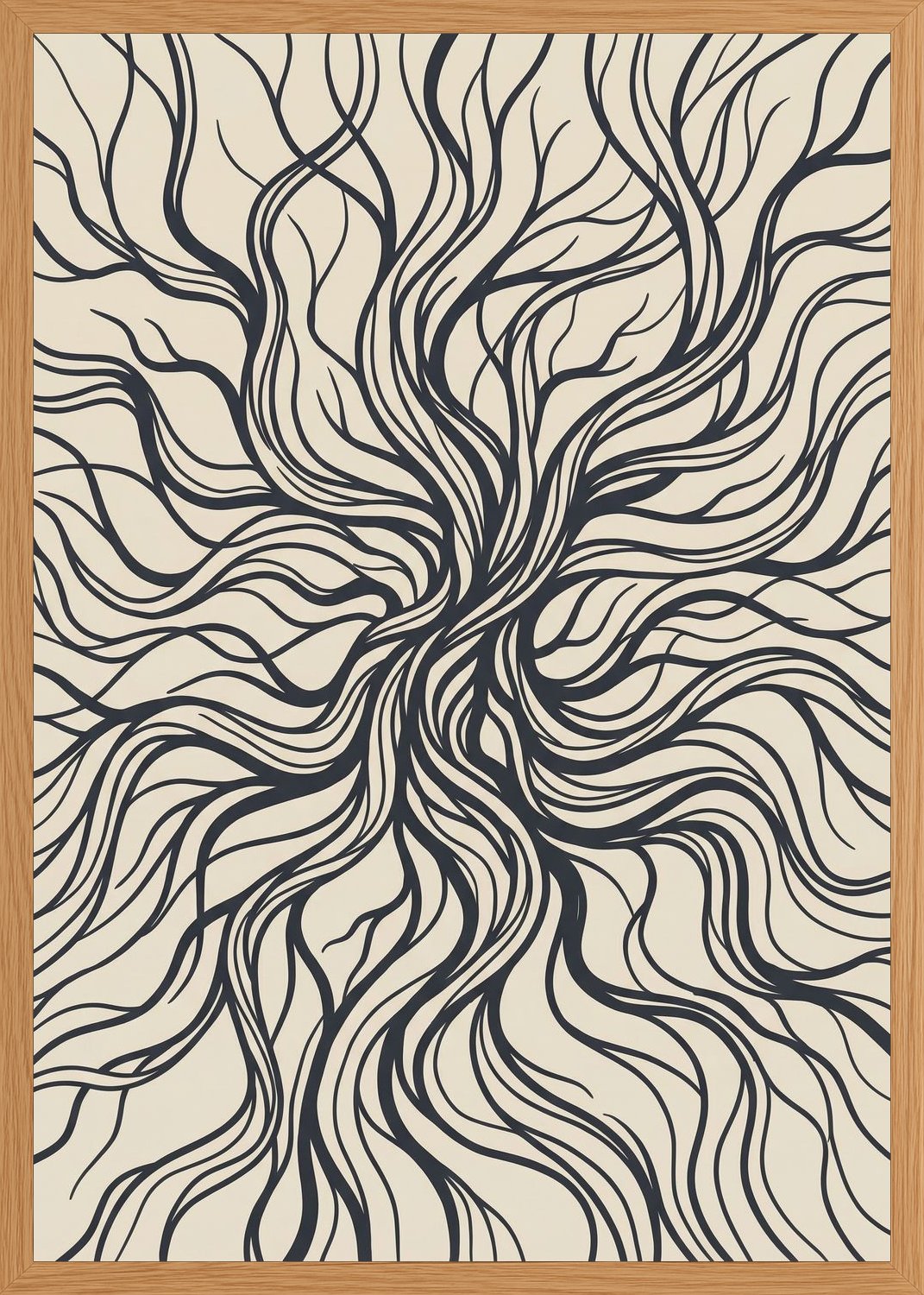 Poster in oak frame