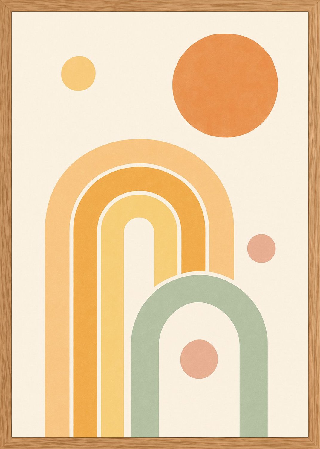 Poster in oak frame