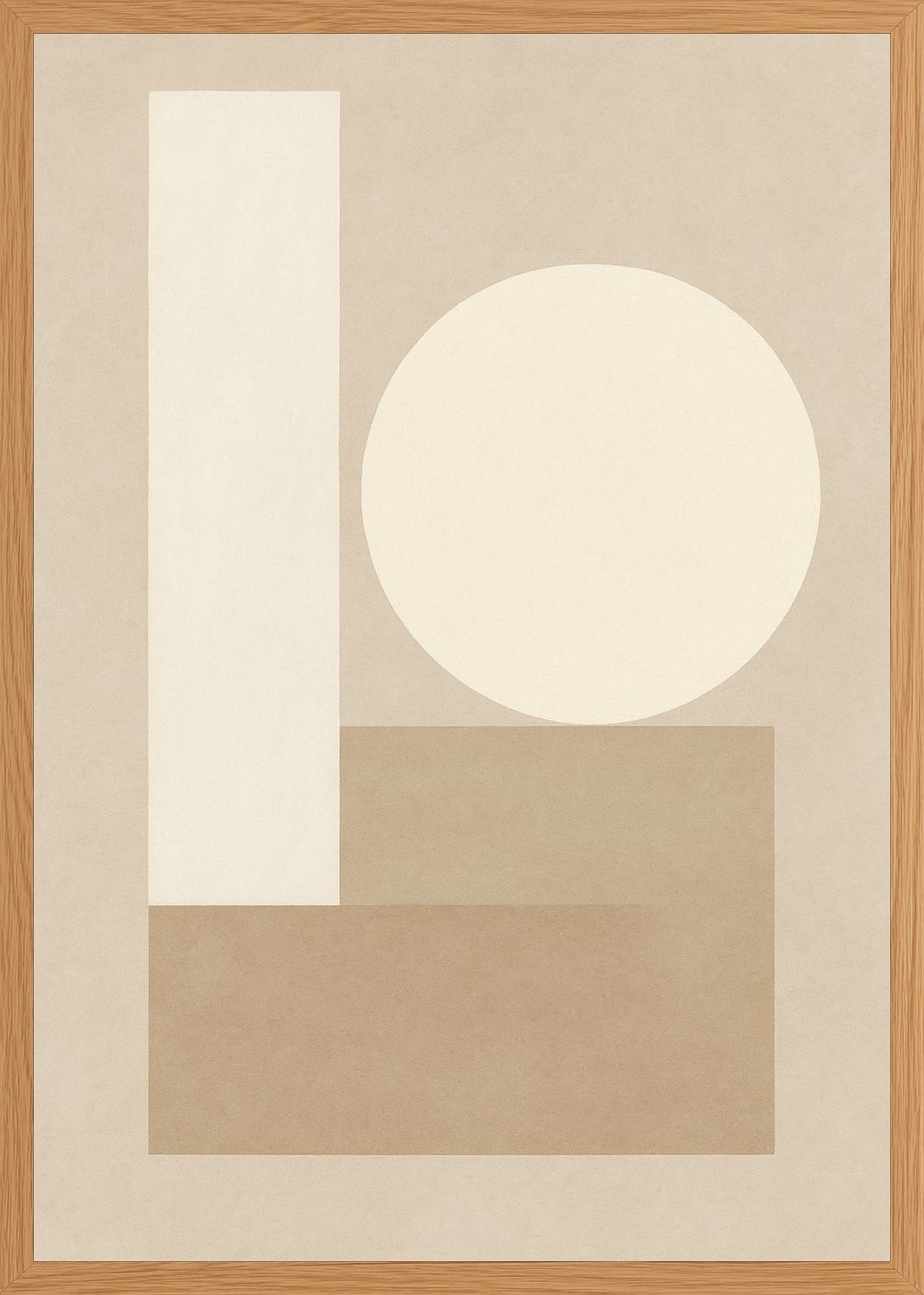 Poster in oak frame
