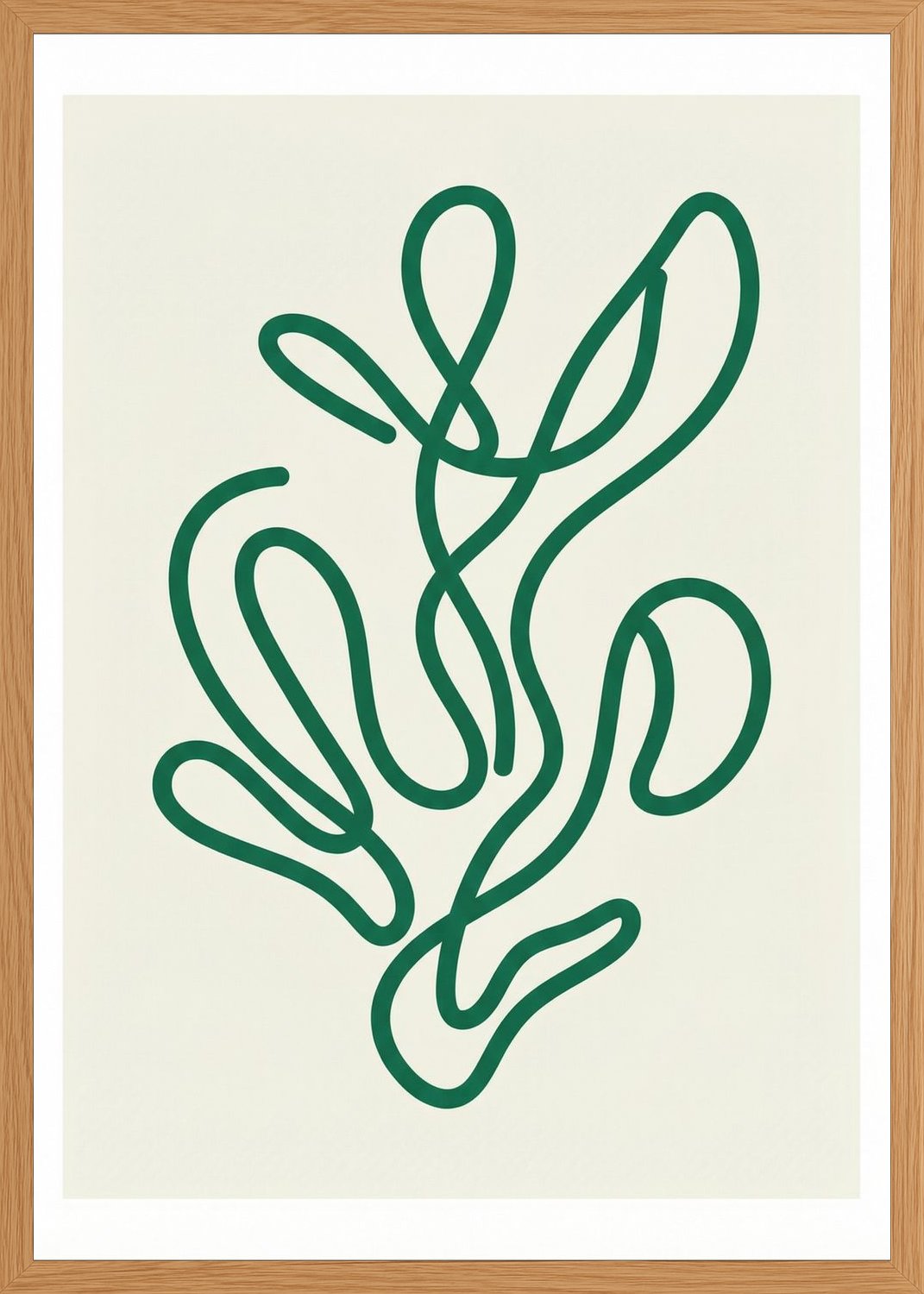 Poster in oak frame