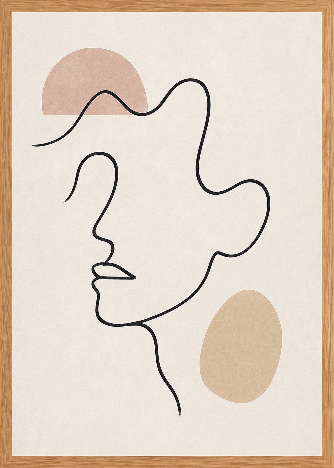 Poster in oak frame