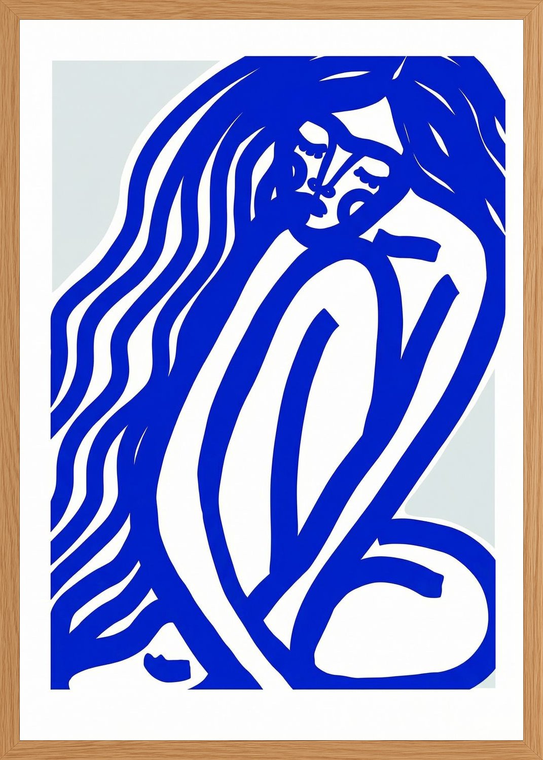 Poster in oak frame