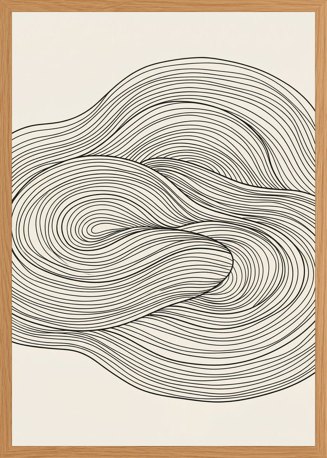 Poster in oak frame
