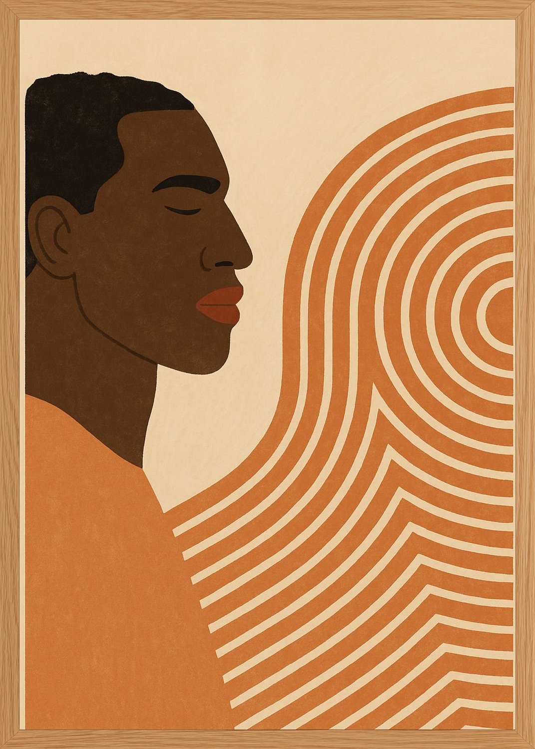 Poster in oak frame