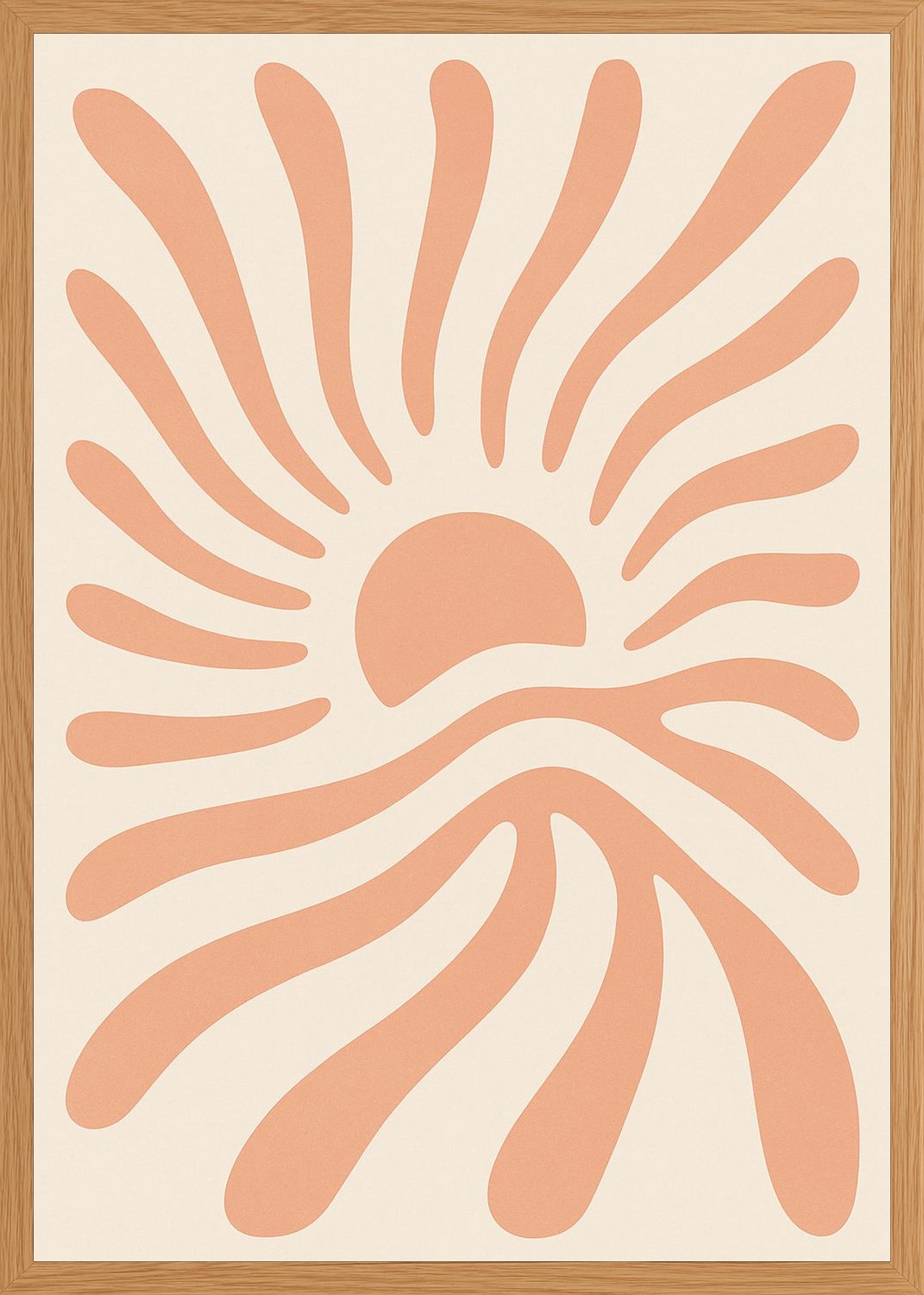 Poster in oak frame