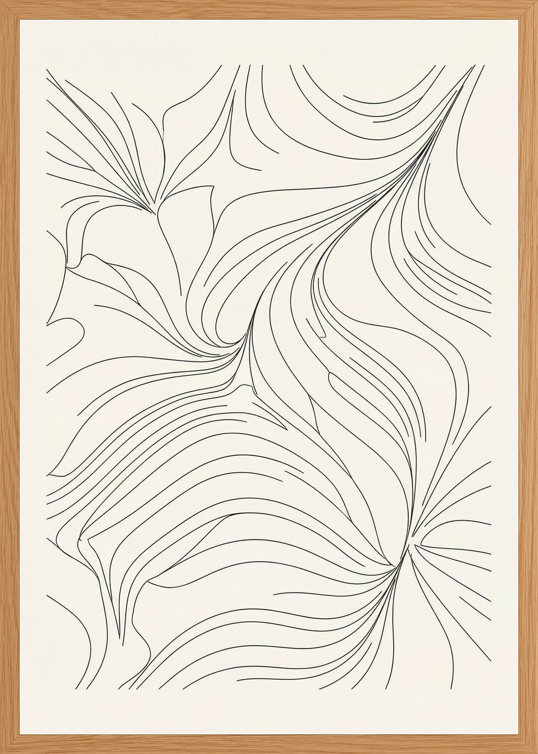 Poster in oak frame