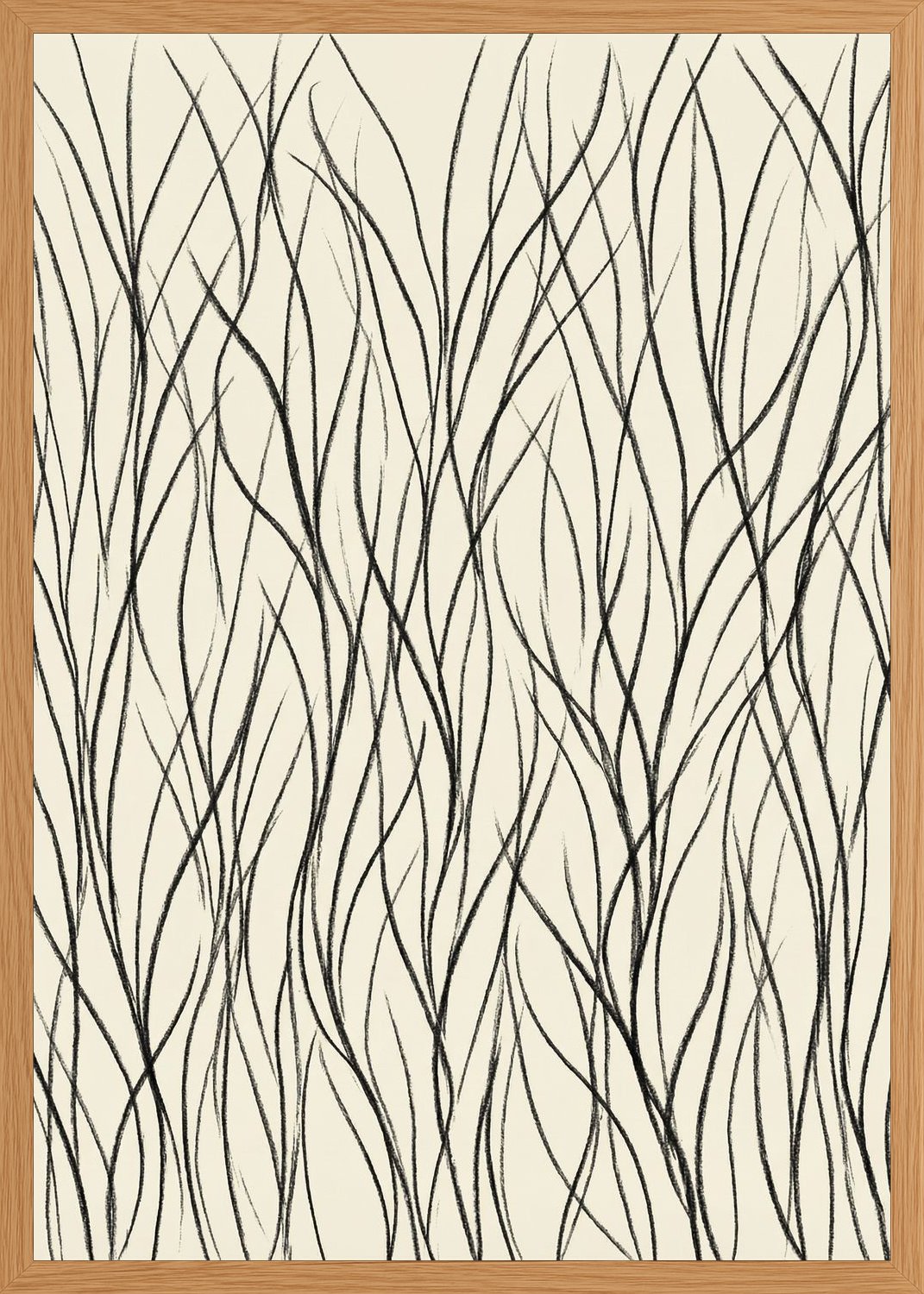 Poster in oak frame