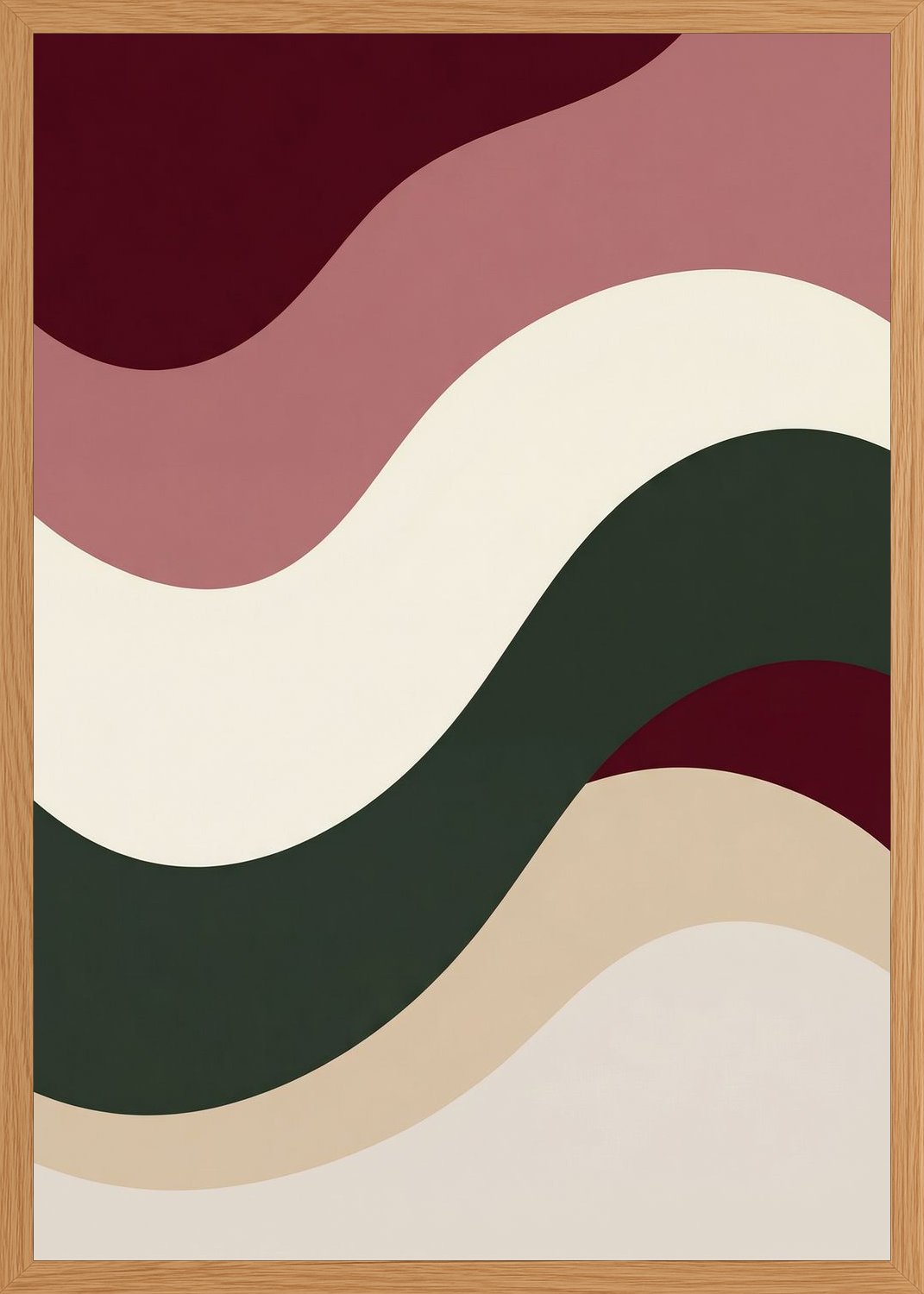Poster in oak frame