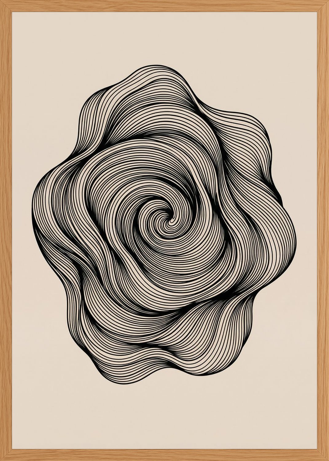 Poster in oak frame