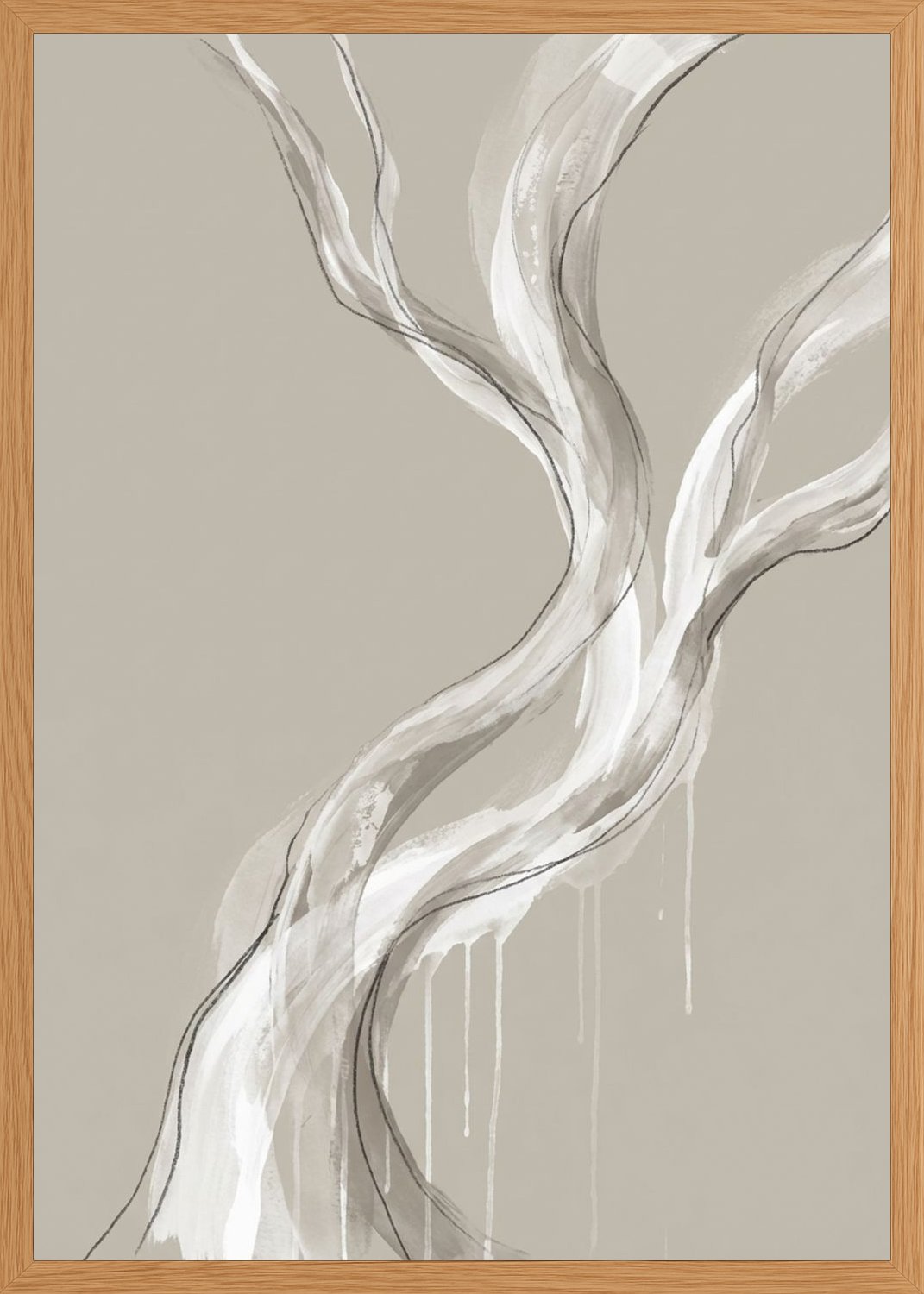 Poster in oak frame