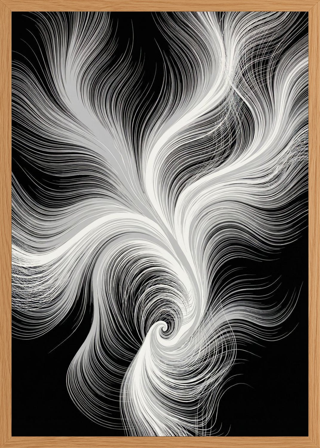 Poster in oak frame