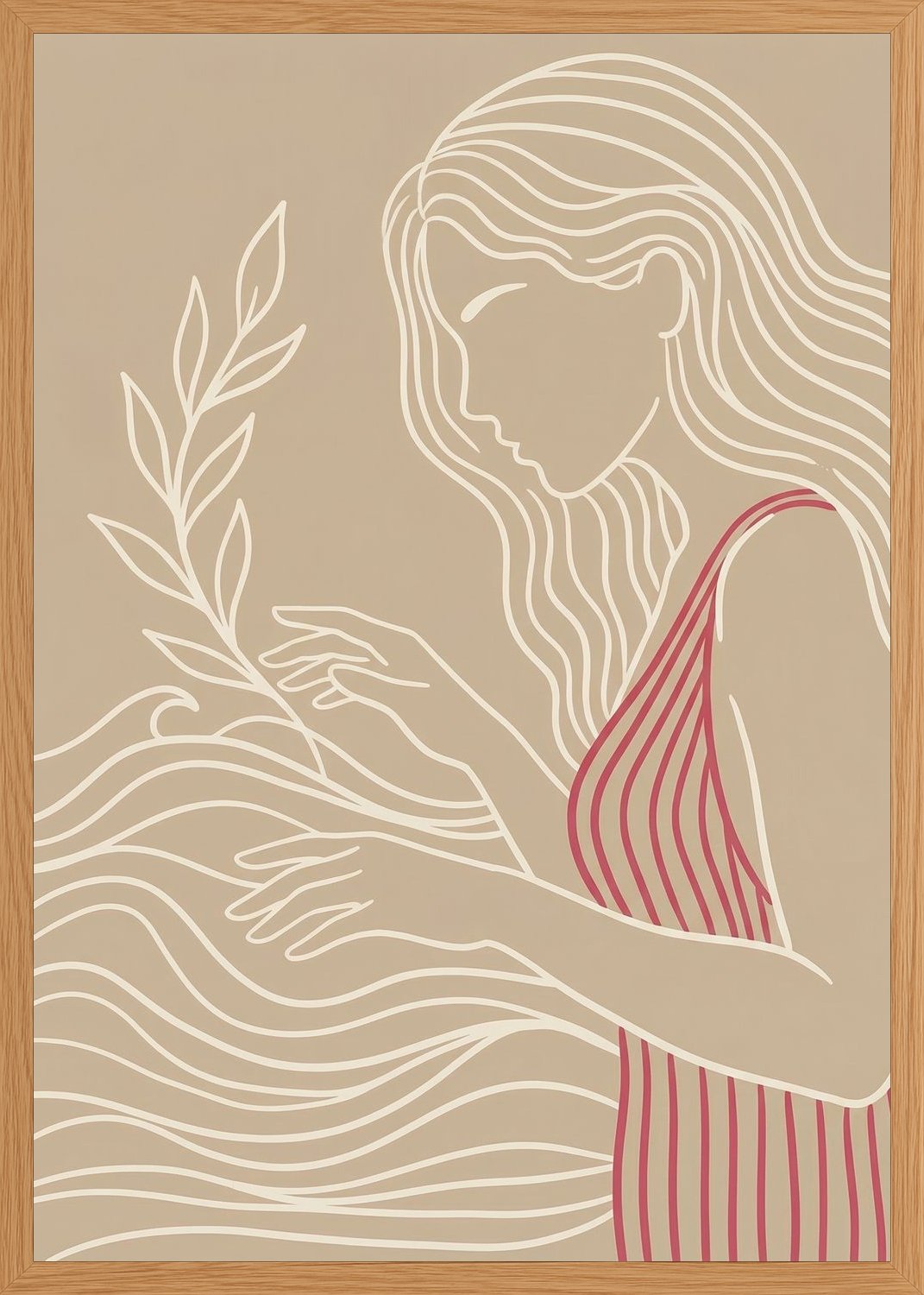 Poster in oak frame