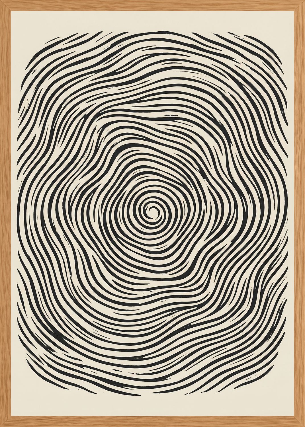 Poster in oak frame