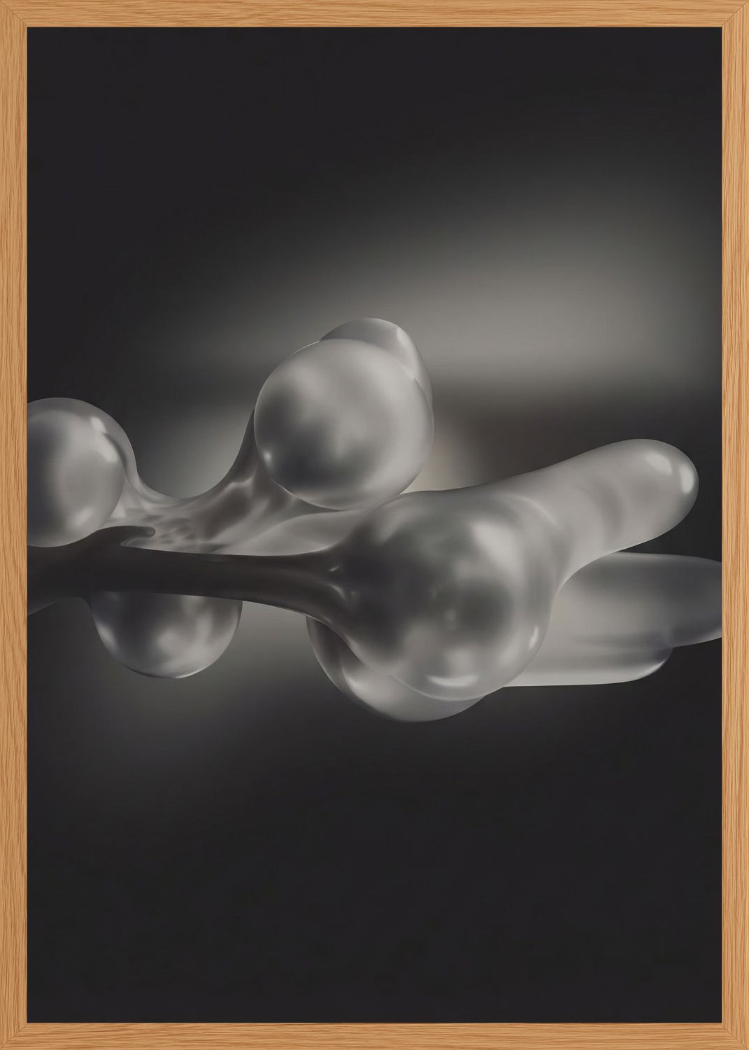 Poster in oak frame