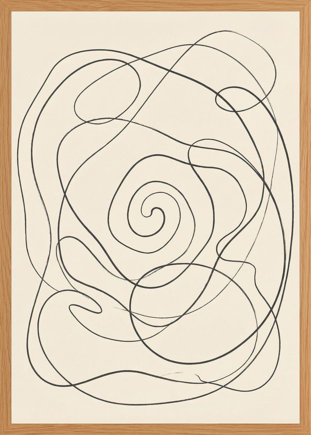 Poster in oak frame