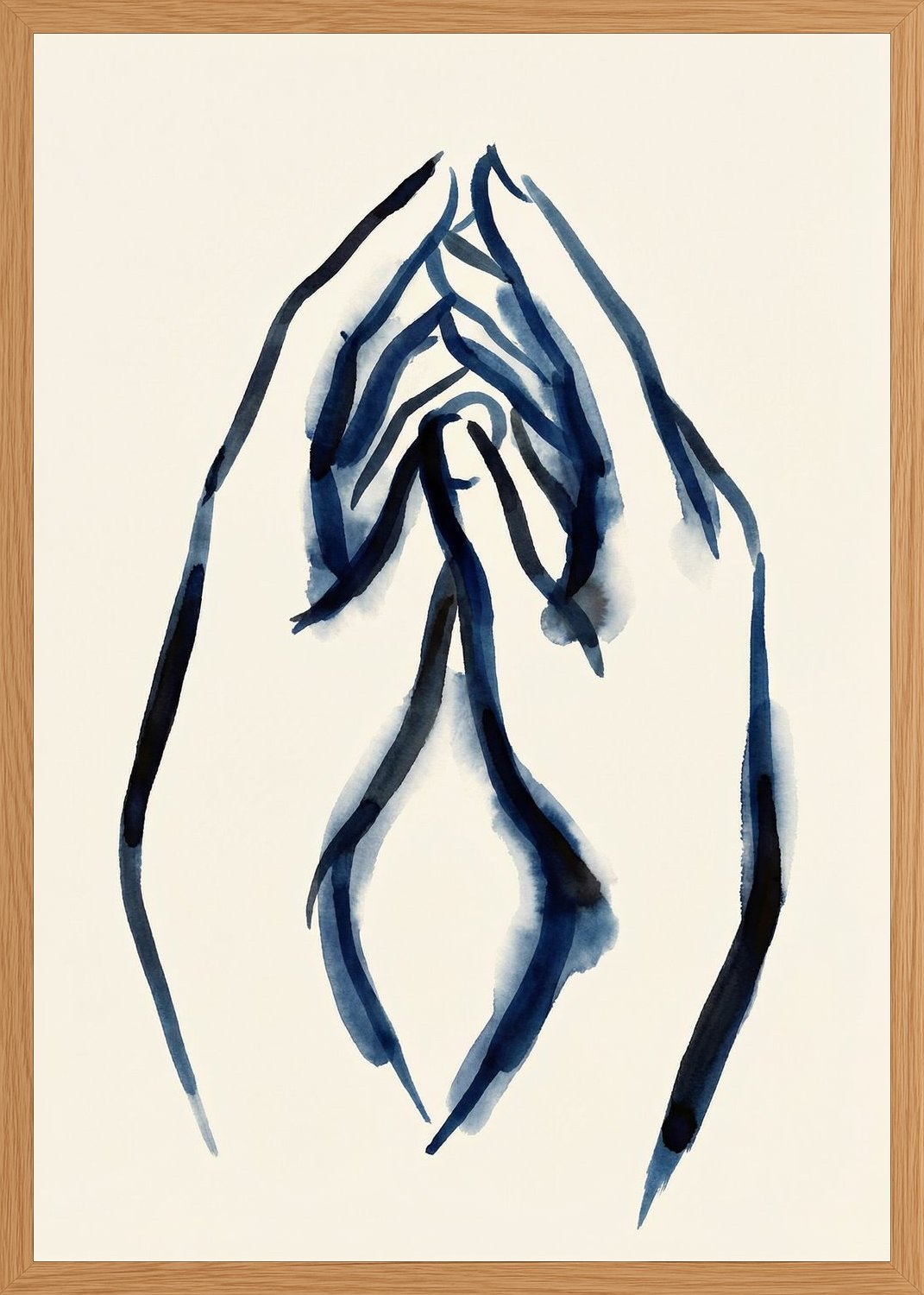 Poster in oak frame