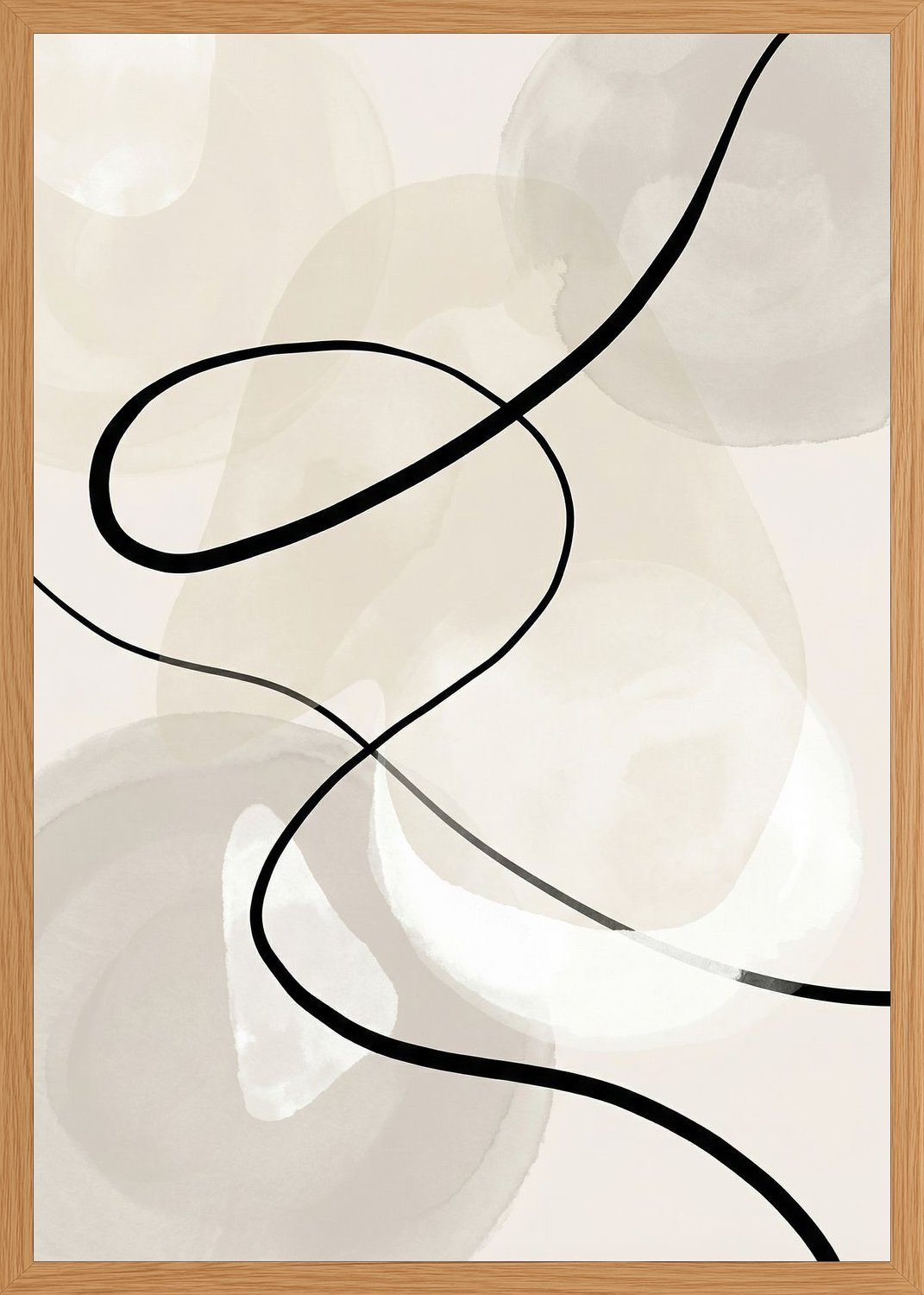 Poster in oak frame