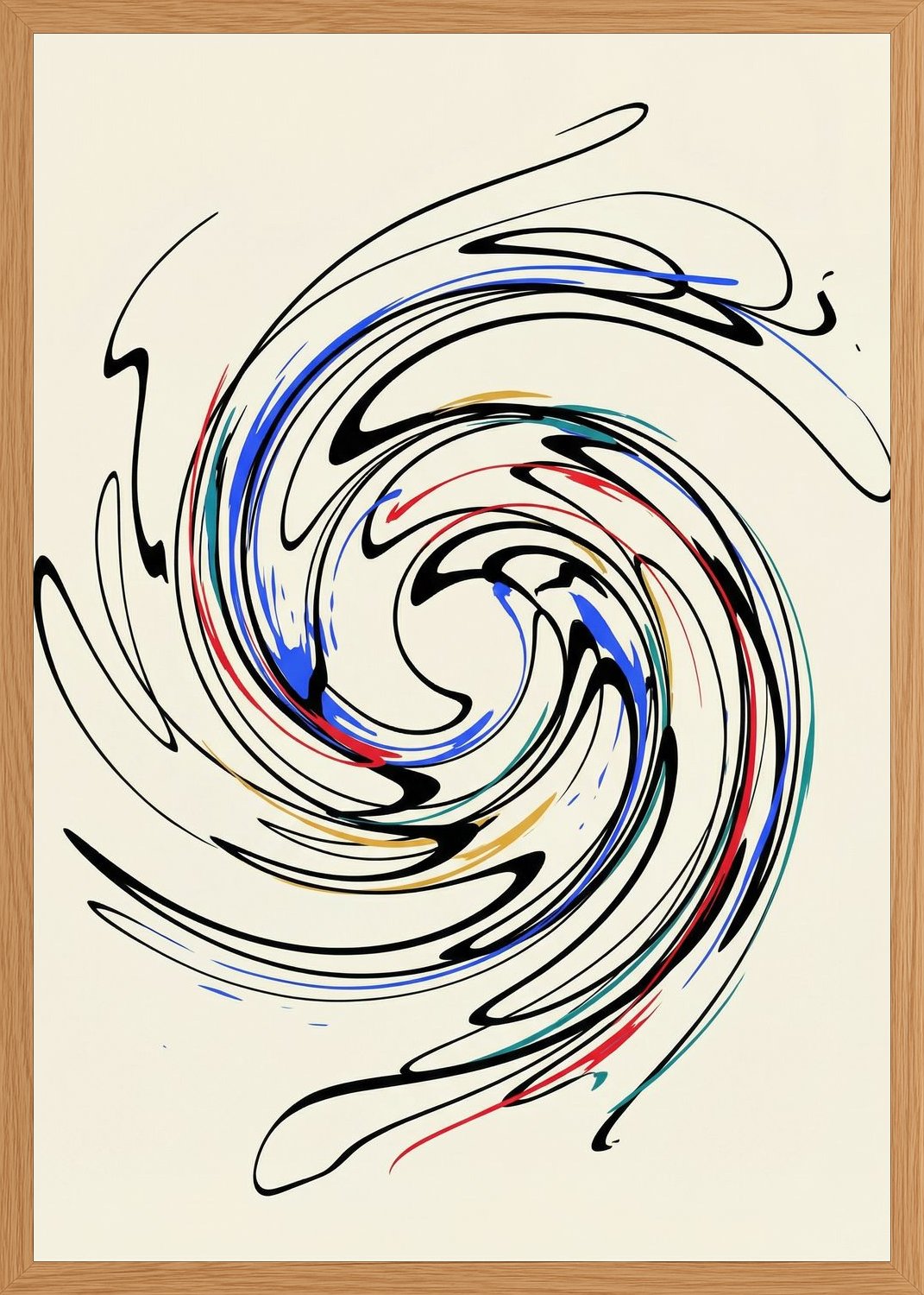 Poster in oak frame