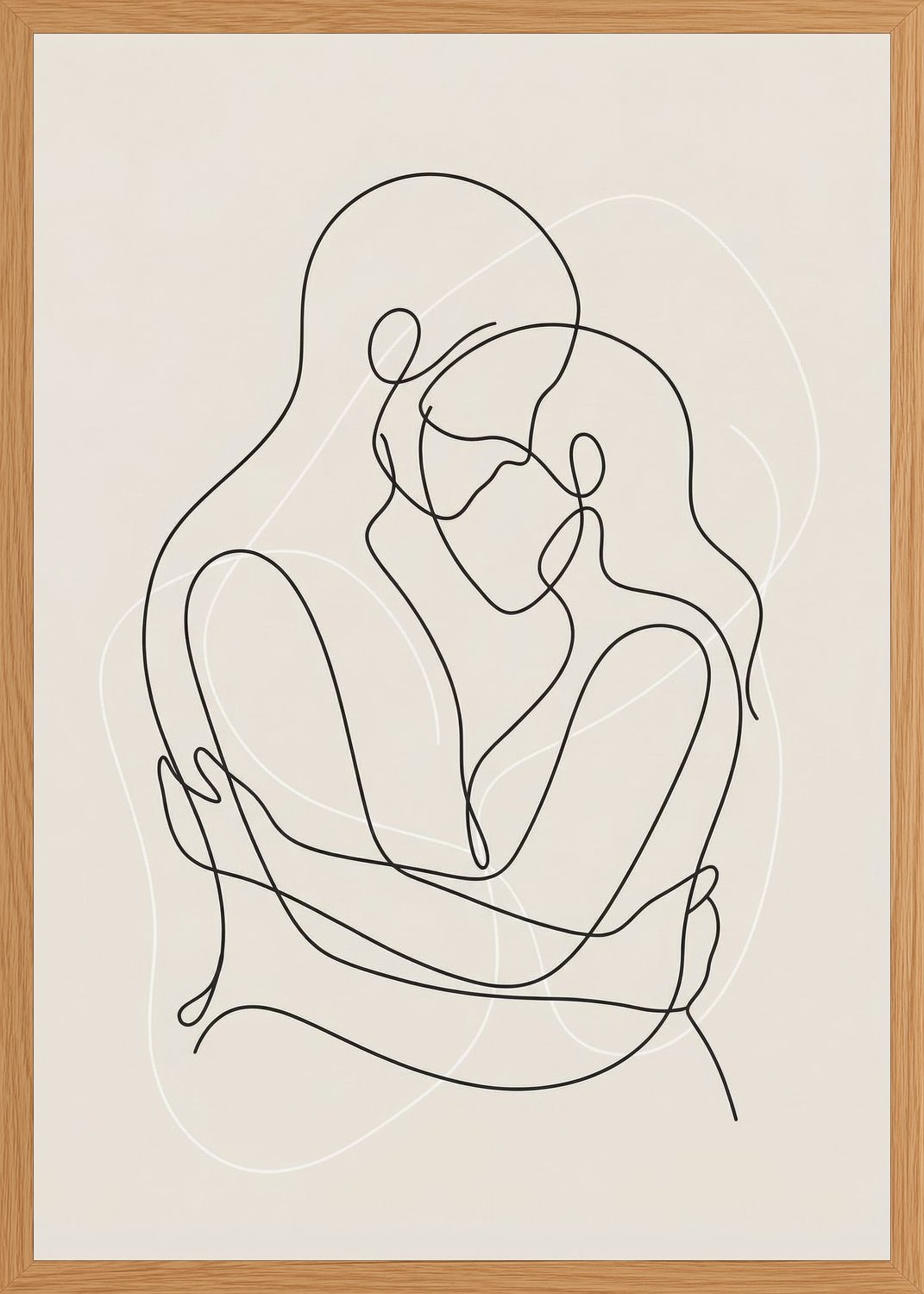 Poster in oak frame