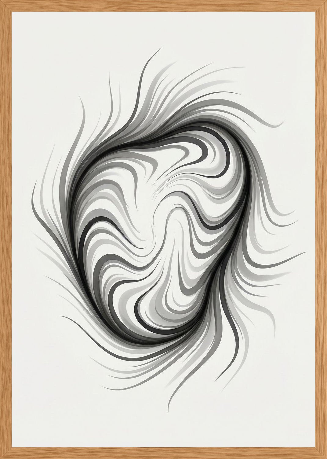 Poster in oak frame