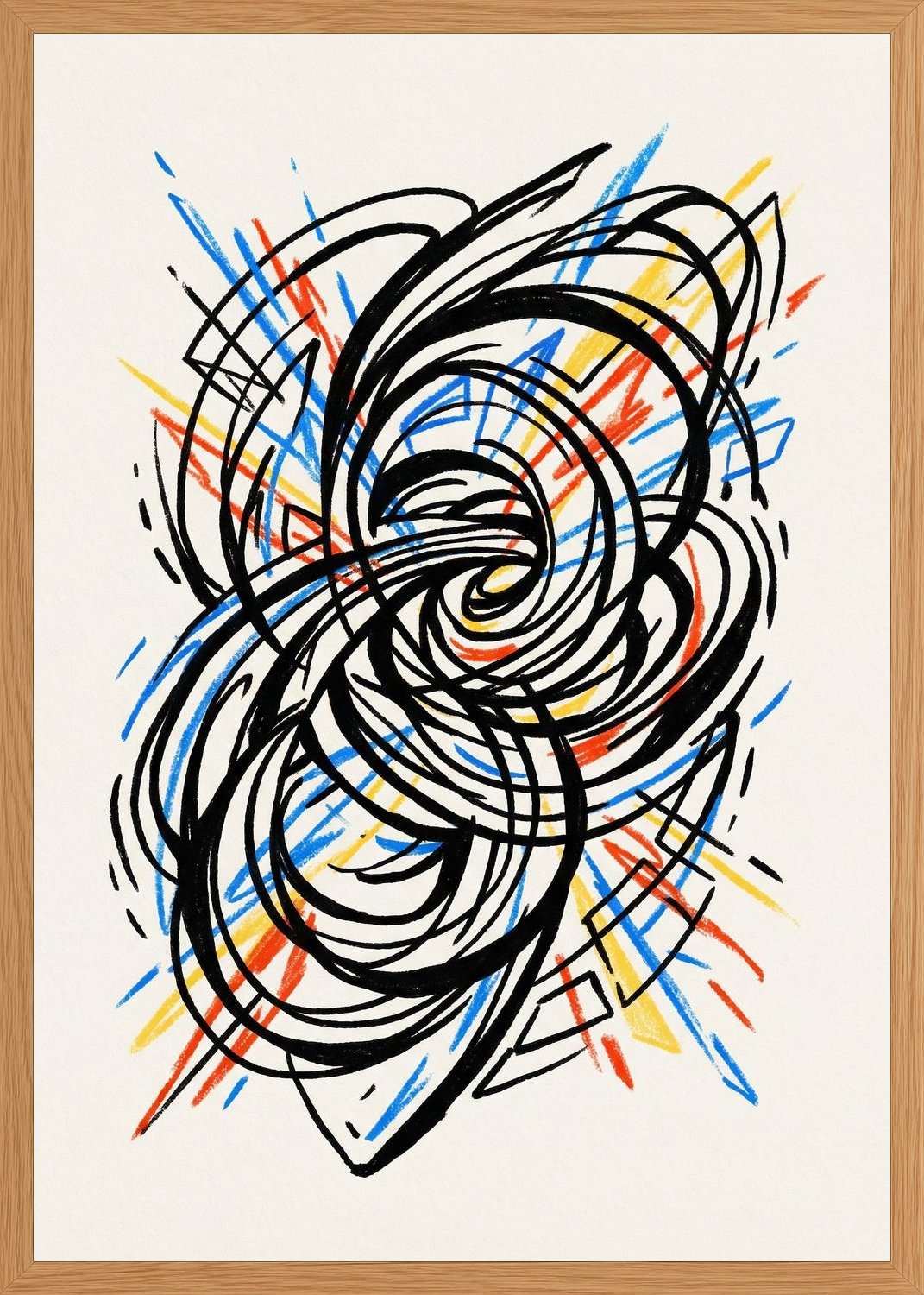 Poster in oak frame