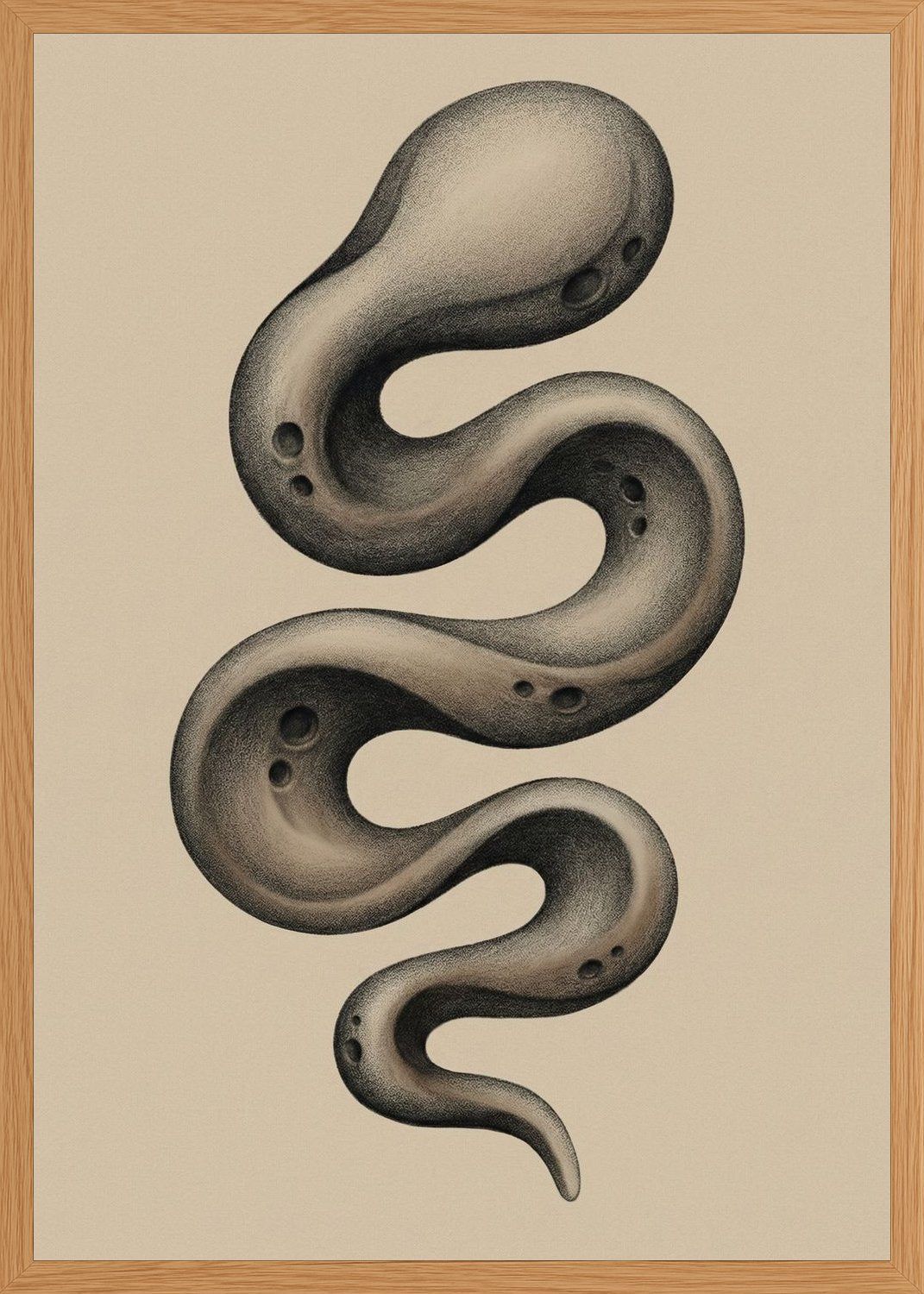 Poster in oak frame