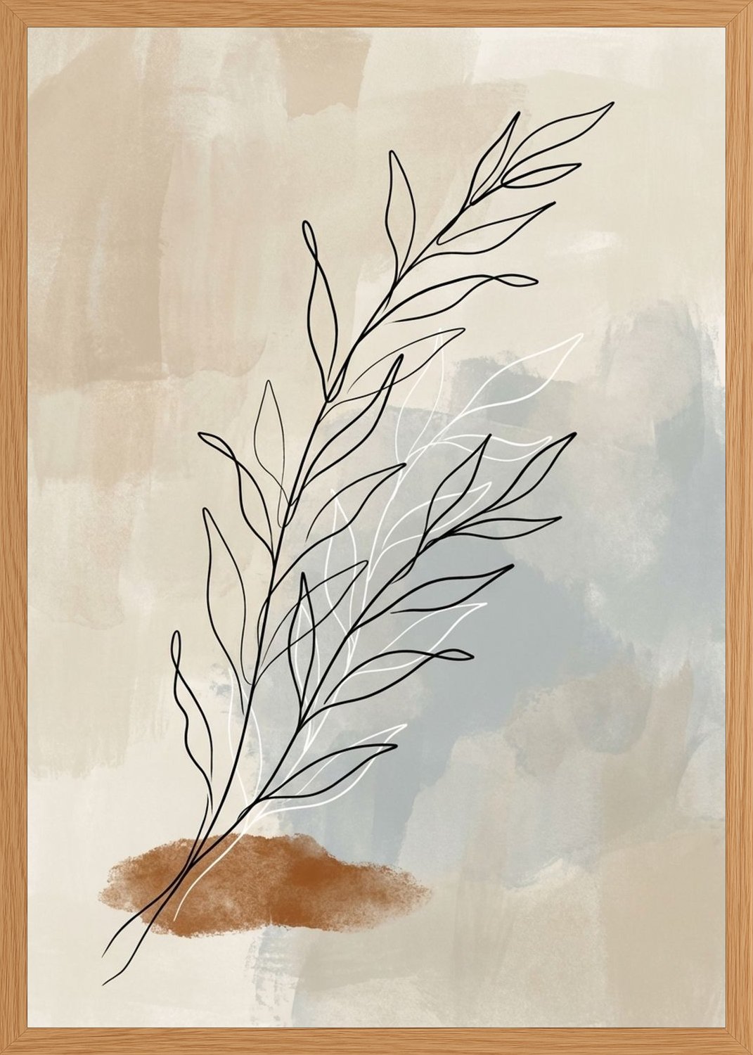 Poster in oak frame