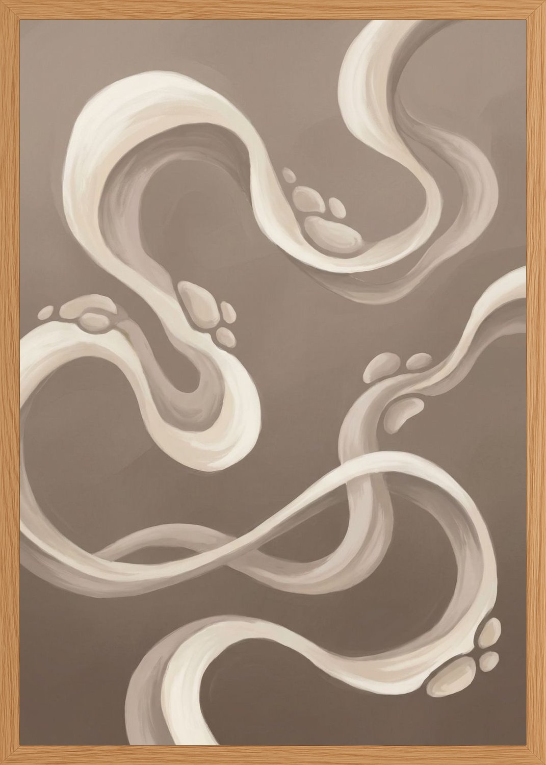 Poster in oak frame