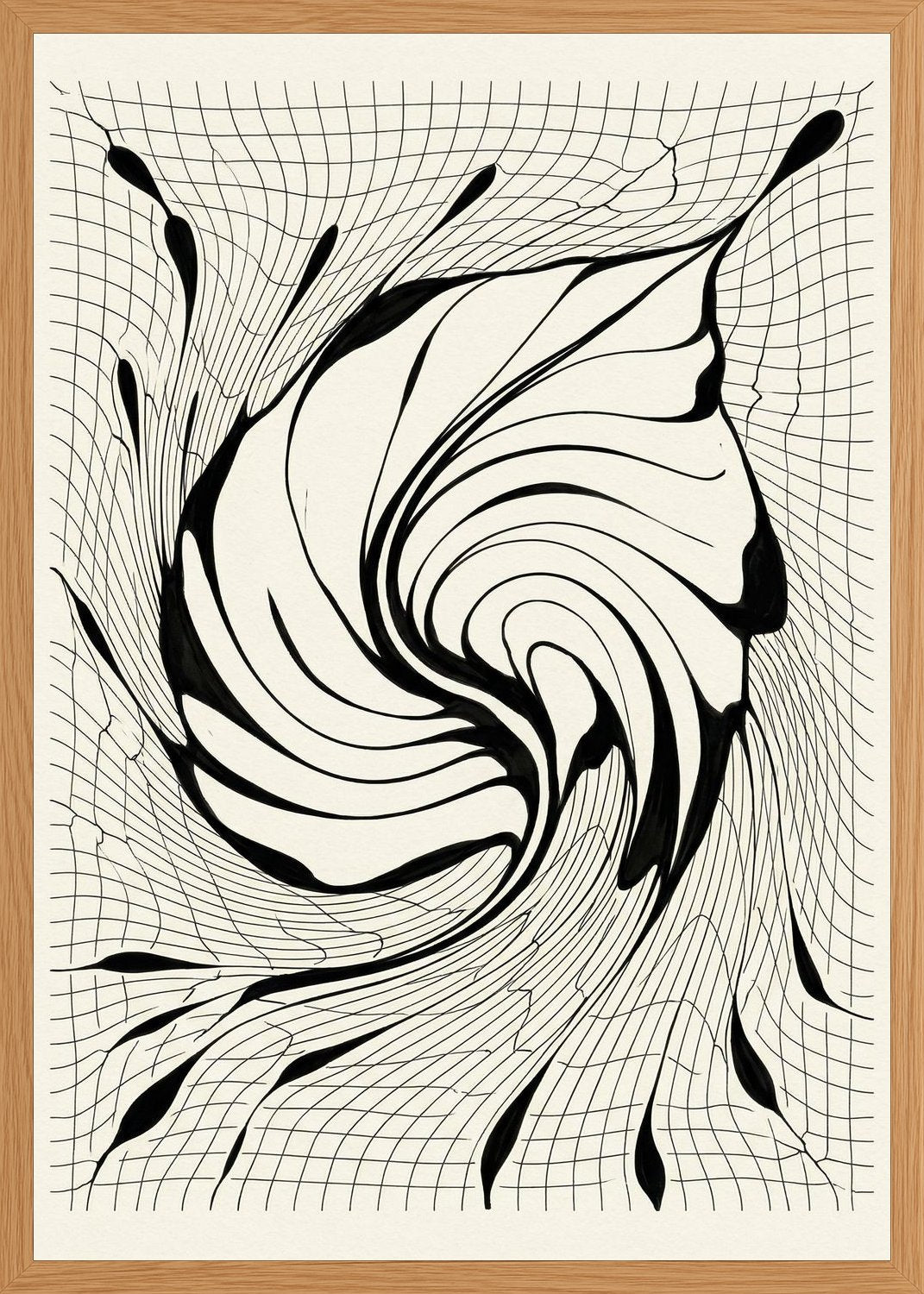 Poster in oak frame