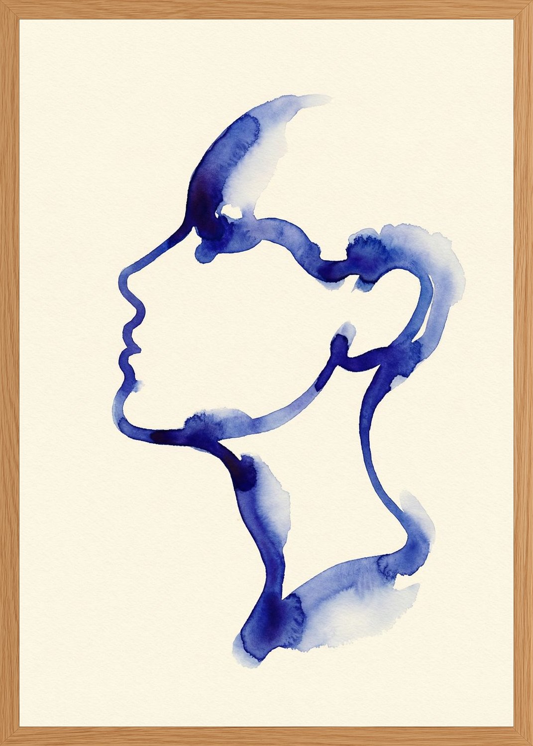Poster in oak frame