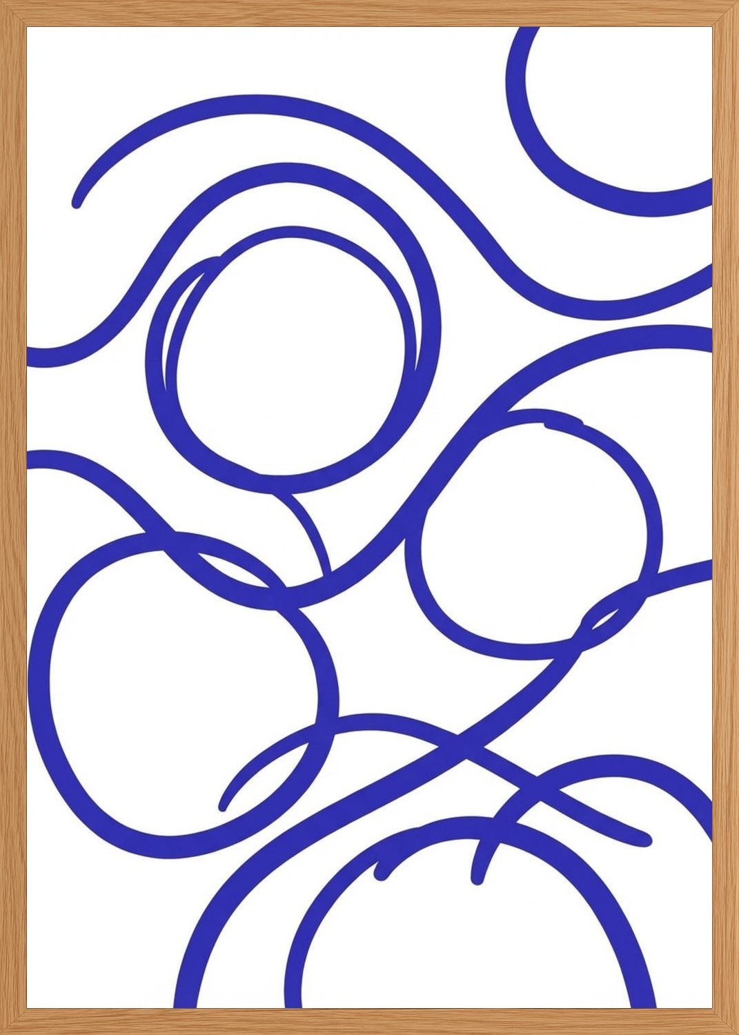 Poster in oak frame