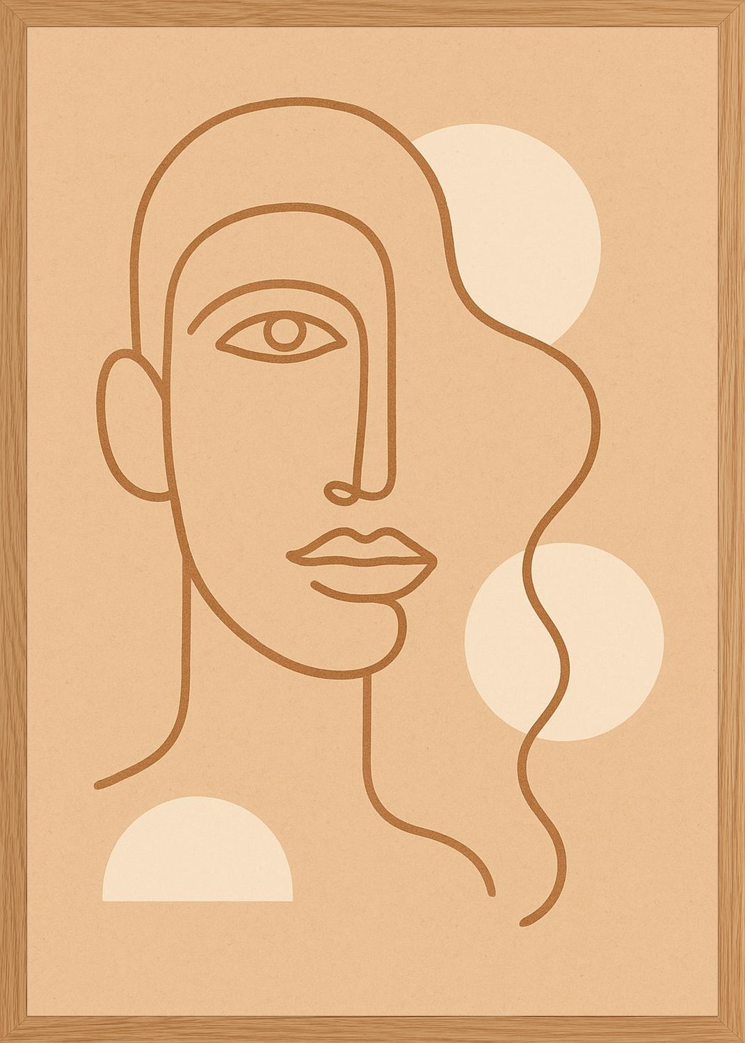 Poster in oak frame