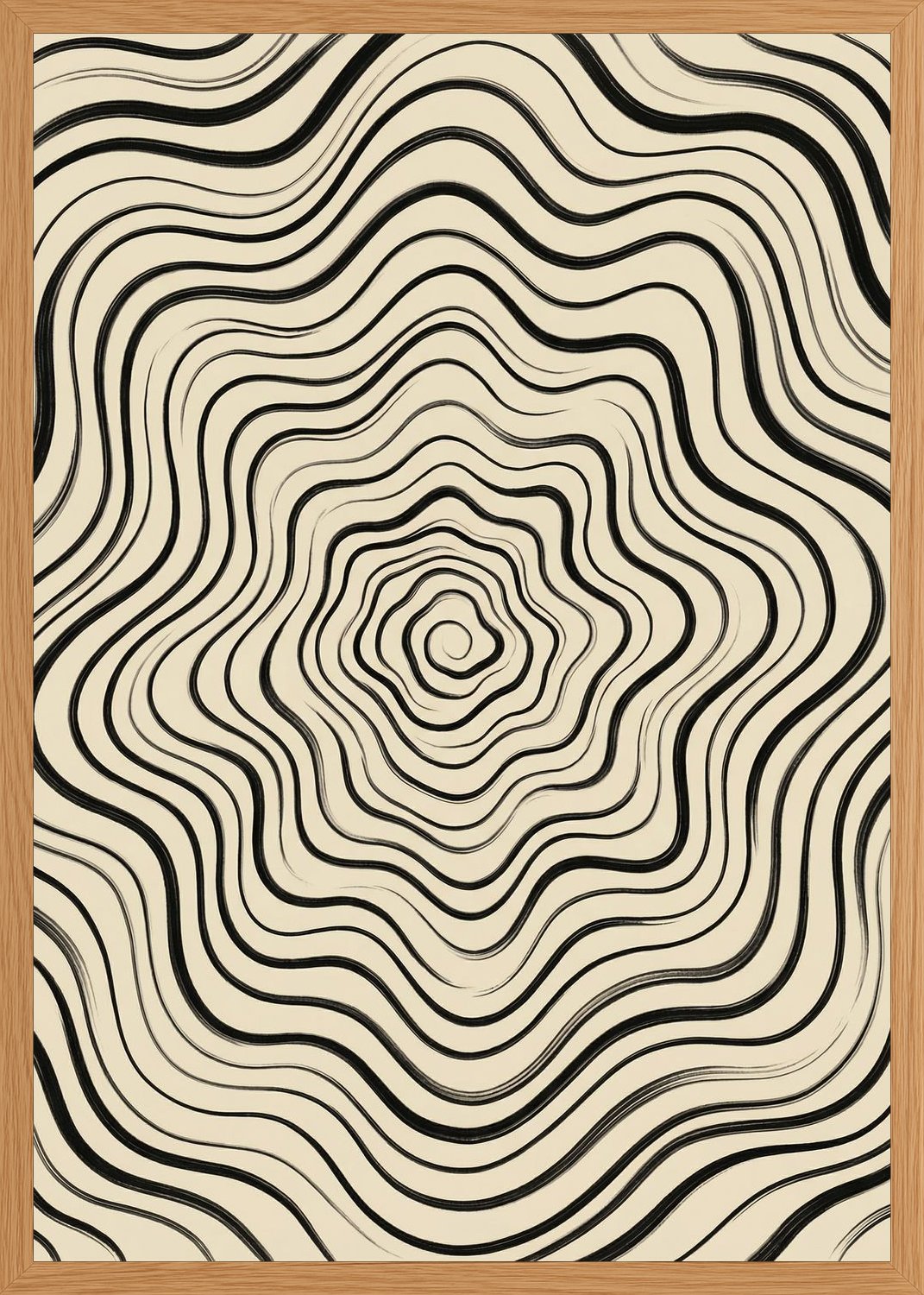 Poster in oak frame