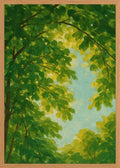Poster in oak frame