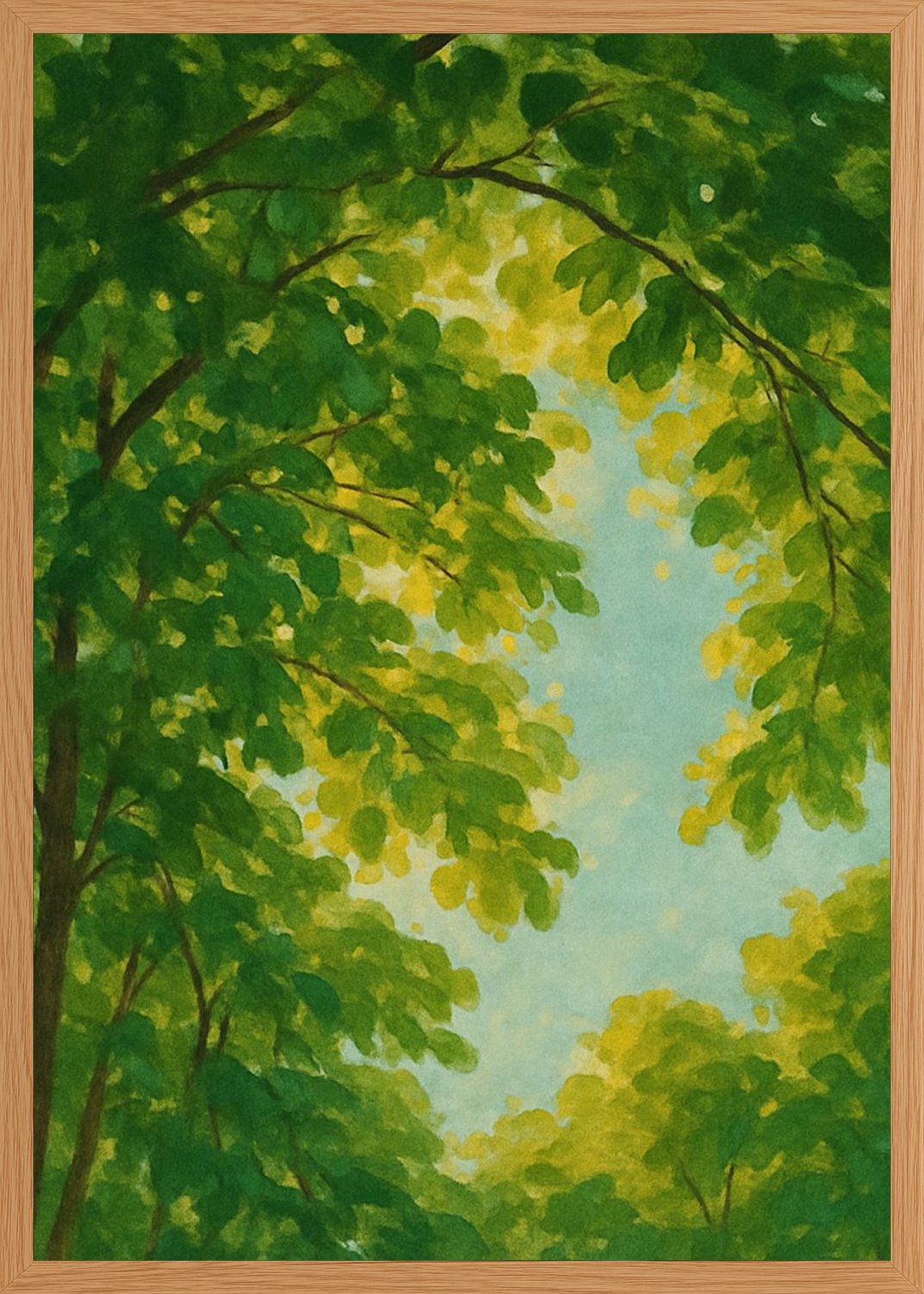 Poster in oak frame