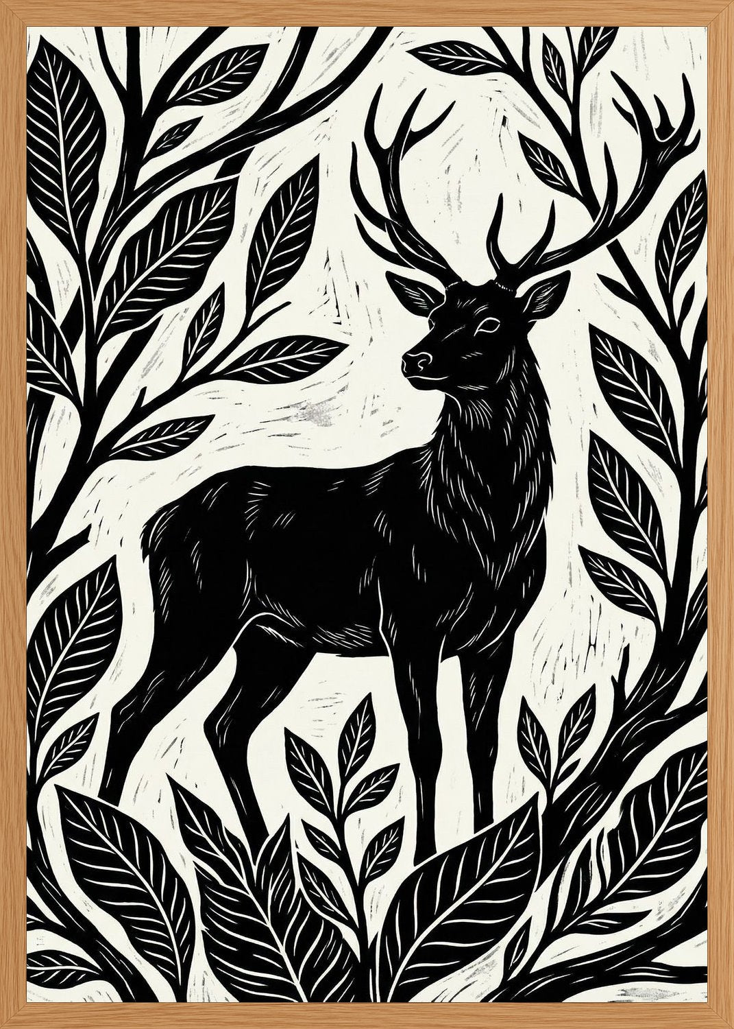Poster in oak frame