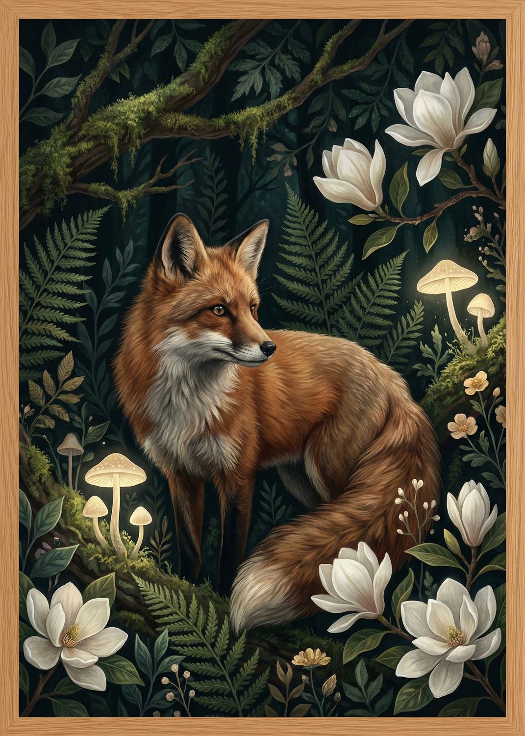 Poster in oak frame