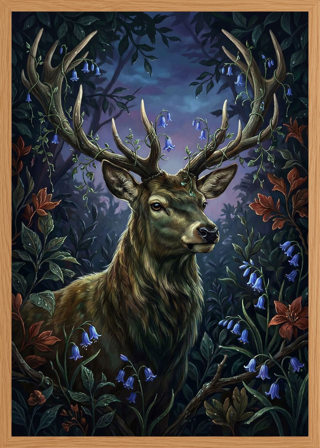 Poster in oak frame