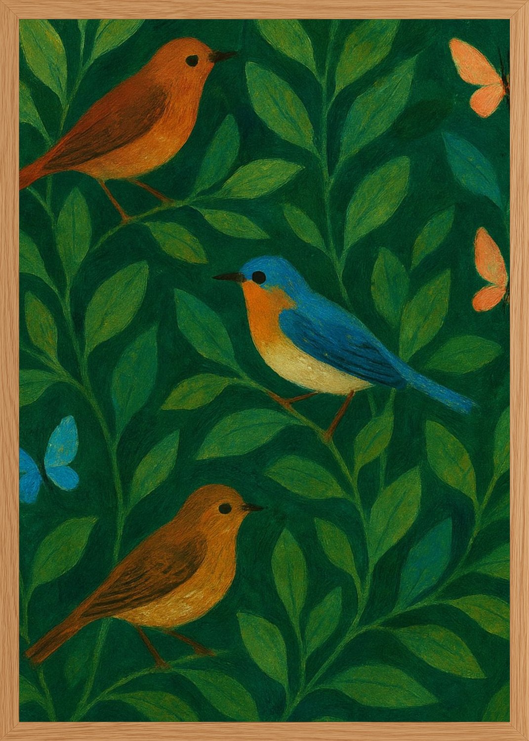 Poster in oak frame