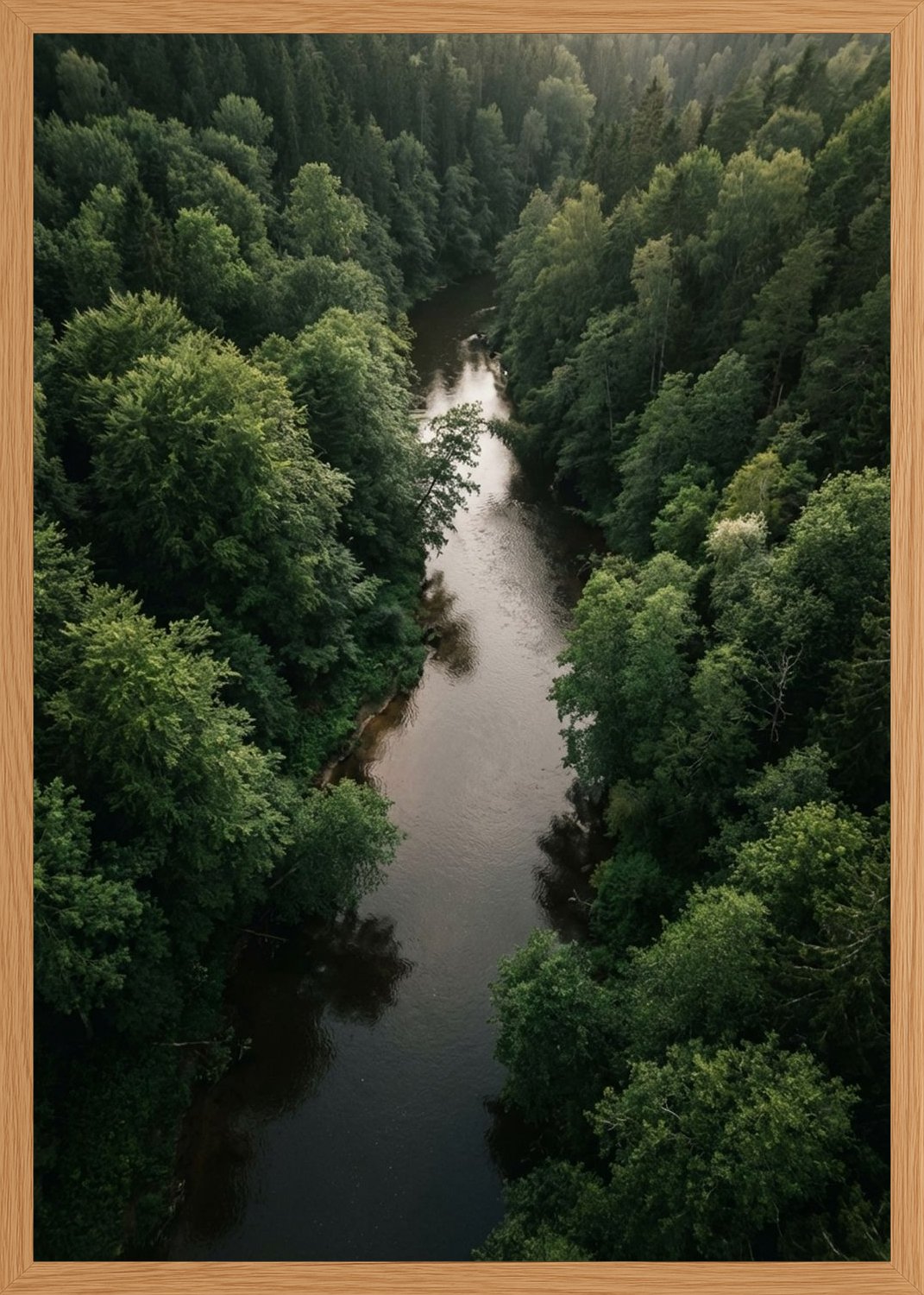 Poster in oak frame