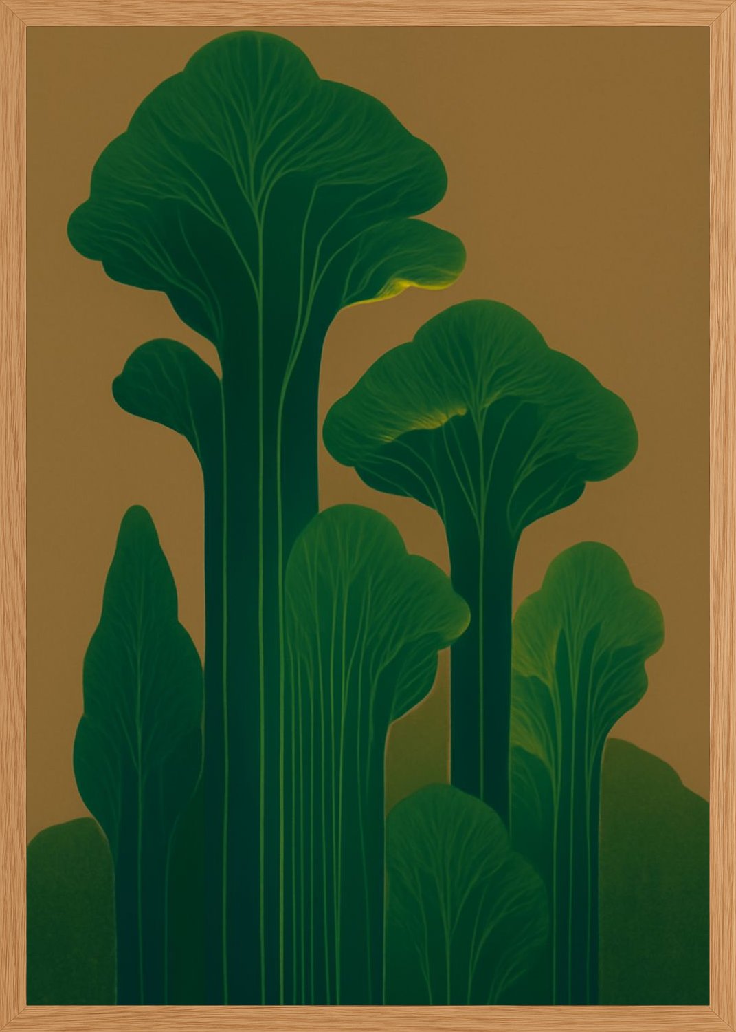 Poster in oak frame