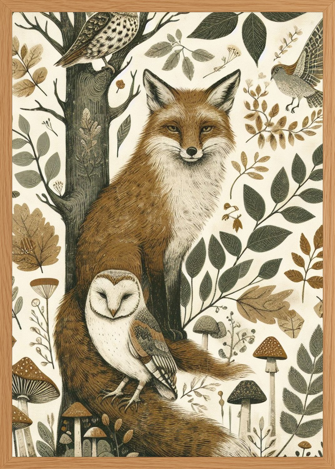 Poster in oak frame
